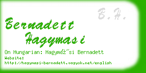 bernadett hagymasi business card